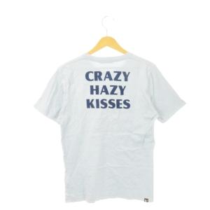 HYSTERIC GLAMOUR 半袖Tシャツ ラウンドネック ガールプリント ロゴ S 水色 ブルー /AH13 GY35