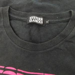 HYSTERIC GLAMOUR 半袖Tシャツ ラウンドネック ガールプリント ロゴ S 黒 ブラック ピンク /AH14 GY35