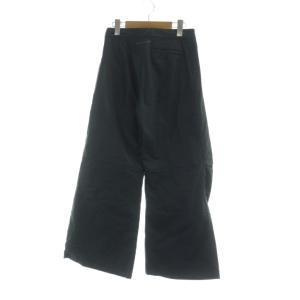 Martin Margiela 6 ワイドパンツ ロゴ ジップアップ 38 S 緑 グリーン GY35 /MQ