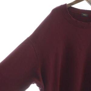 UNDERCOVER プルオーバースウェット デストロイ加工 裏毛 2 レッド UCT4801-1