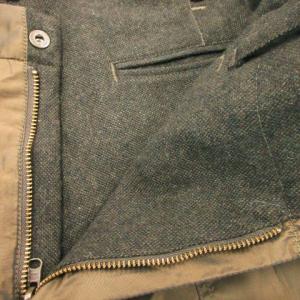 08sircus リバーシブルテーパードパンツ カーゴ ナイロン ウール 2/48 M 茶 ブラウン カーキ /AH8 GY35