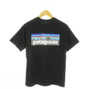 P-6ロゴ レスポンシビリティー Tシャツ 半袖 クルーネック バックプリント ロゴ アウトドア S 黒