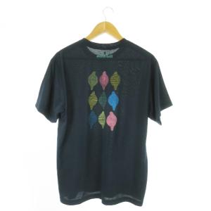 WIC.T 長野県ライチョウ保護 半袖Tシャツ クルーネック プリント アウトドア XL 紺 ネイビー
