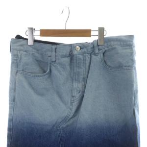 08sircus S24AW-SK03-99 GRADATION BLEACH DENIM REMAKE SKIRT タグ付き