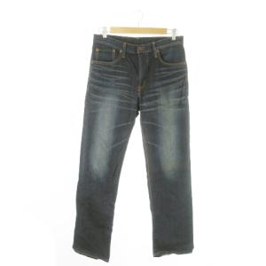 503 デニムパンツ ジーンズ ストレート ウォッシュ加工 W30 紺 ネイビー /AO20 GY99