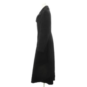 rienda シンデレララインコート チェスターコート ダブル ロング エポレット M 黒 ブラック 110GA630-0620