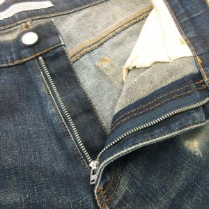 JOHN LAWRENCE SULLIVAN デニムパンツ ジーンズ テーパード ジップフライ ウォッシュ加工 40 L 青 ブルー /MN23 GY99