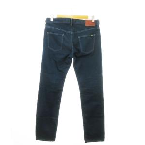 LACOSTE デニムパンツ ジーンズ ストレート ジップフライ ワンポイント ロゴ 85 青緑 ブルーグリーン /MN24