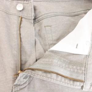 EDWIN 403 パンツ デニムパンツ ジーンズ 32 グレー リネン混 麻 ジップフライ ストレッチ /AH1