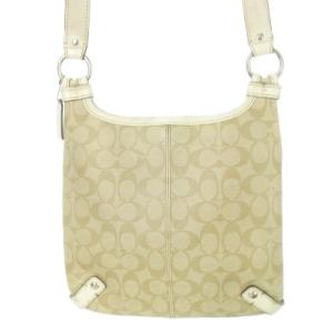 COACH F15704 ショルダーバッグ PVC レザー 革 シグネチャー ロゴ型押し 白 ホワイト /CK3 GY99