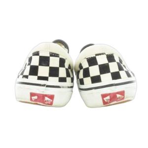 VANS Classic Slip-On チェッカーボードスニーカー スリッポン キャンバス 26cm 白 ホワイト