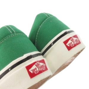 VANS スリッポン スニーカー キャンバス 27.0cm 緑 グリーン /CK6 GY99