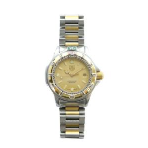 TAG Heuer プロフェッショナル 200M 腕時計 クォーツ デイト カレンダー付き ゴールド文字盤 コンビカラー