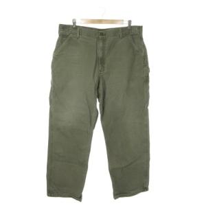 ワークパンツ ペインター 40×32 緑 グリーン カーキ ジップフライ /AO1 GY99