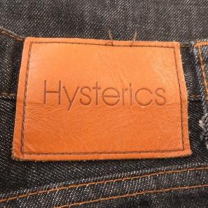 Hysterics デニムパンツ ジーンズ スリムストレート 小さいサイズ XXS グレー インディゴ ジップフライ /AO3