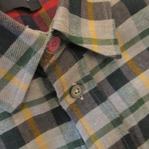 PS Paul Smith 長袖シャツ チェックシャツ XL 緑 グリーン ワンポイント チェック柄 /CK35 GY99