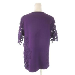 VIVIENNE TAM レーストップス L 紫 パープル レース 花柄 フローラル /CK32 GY99