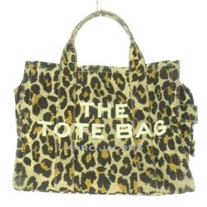 THE TOTE BAG トートバッグ ベージュ レオパード柄 ヒョウ柄 ジップ開閉 /CK27 GY99