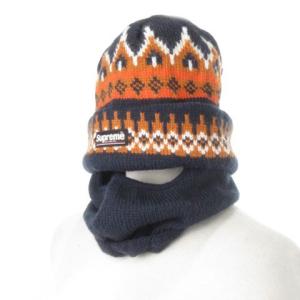 Supreme Facemask Beanie ノルディック柄