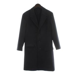 SLIM FIT チェスターコート ロング 44 ネイビー 紺色 PBCA163B012 /PP GY01