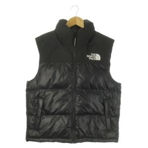 NUPTSE ON BALL VEST ダウンベスト スタンドカラー ジップアップ ロゴ フード収納 アウトドア
