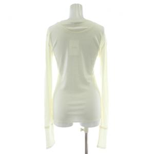 CLANE 25AW LAYERED SHOULDER CUT TOPS レイヤード カットソー 長袖 2 白 ホワイト