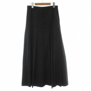 WIDE PLEATS LONG SKIRT ロングスカート プリーツ 黒 ブラック ワイド 19109-6022