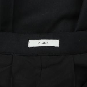 CLANE WIDE PLEATS LONG SKIRT ロングスカート プリーツ 黒 ブラック ワイド 19109-6022