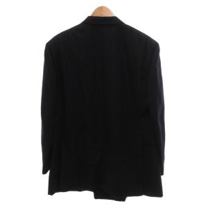 GIVENCHY スーツ セットアップ ダブル テーラードジャケット スラックス パンツ ウール ストライプ 紺 ネイビー