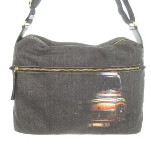 ショルダーバッグ 転写プリント ミニクーパー ブラック