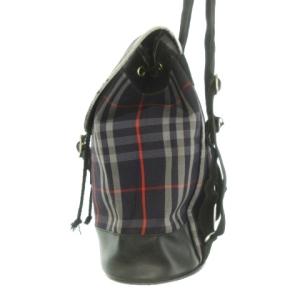 burberrys ヴィンテージ リュックサック ノバチェック ネイビー