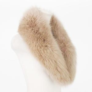 SAGA FOX ティペット マフラー フォックスファー 毛皮 ピンクベージュ /AH10 GY18