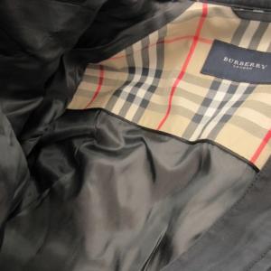 BURBERRY LONDON スイングトップ ジャンパー ブルゾン ジップアップ ノバチェックワンポイント S 紺 ネイビー /CK12