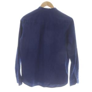 A.P.C. バンドカラーシャツ 長袖 S インディゴ /KW GY99