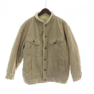 コーデュロイジャケット 長袖 ボア シングル 総裏地 S ベージュ GY99 /MQ