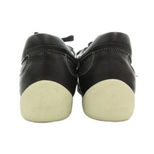 Salvatore Ferragamo レザー スニーカー ステッチ 7.5 ブラック /UO GY64