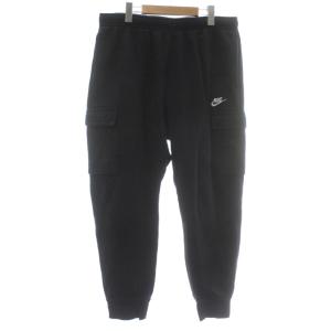 スウェット カーゴパンツ XXL ブラック 裏起毛 CD3130-010