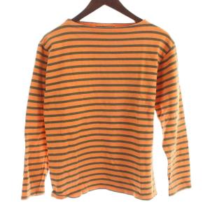 バスクシャツ 長袖Tシャツ カットソー ボーダー 36 オレンジ 28 /KW GY99