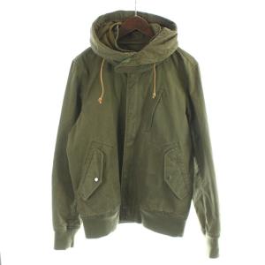 ミリタリー フーデッドジャケット フードジャケット L カーキ /KW GY99