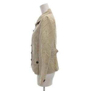 BURBERRY LONDON ジャケット リネン混 40 ベージュ フラップポケット B1E25-365-40 /AE GY50