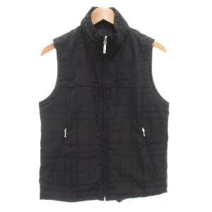 BURBERRY BLACK LABEL 中綿ベスト M 黒 ブラック リバーシブル BMP12-700-09 /AE GY50