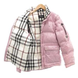 BURBERRY BLACK LABEL ダウンジャケット M ピンク ジップアップ BMP75-127-32