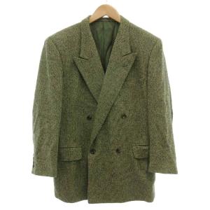 MONSIEUR PRESTIGE テーラードジャケット ダブルブレスト M カシミア混 4B サイドベンツ