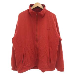 ヴィンテージ 90s POLARTEC ナイロンジャケット ブルゾン ジップアップ L 裏地フリース ロゴ刺繍