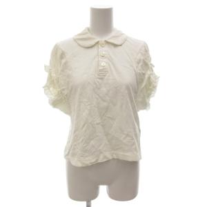 AD2007 ポロシャツ ラウンドカラー 半袖 白 ホワイト /FF GY50