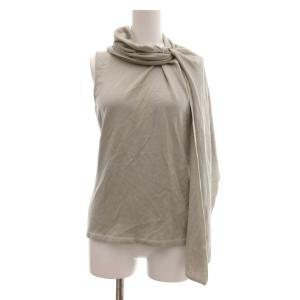 ニット ノースリーブ ストールドッキング ウール L グレー /JS GY50