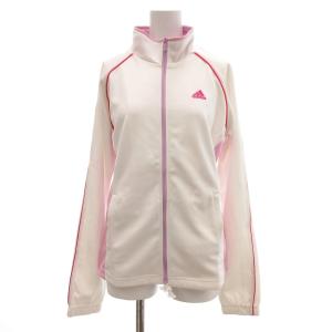 タグ付き ジャージ トラックジャケット ロゴ刺繍 M 白 ホワイト ピンク /JS GY50