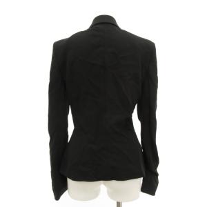 DOLCE&GABBANA テーラードジャケットカジュアル ストレッチ ノッチドラペル 40 黒 ブラック /JS GY50