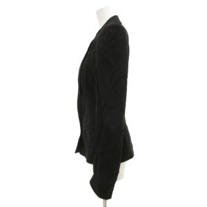 DOLCE&GABBANA テーラードジャケットカジュアル ストレッチ ノッチドラペル 40 黒 ブラック /JS GY50