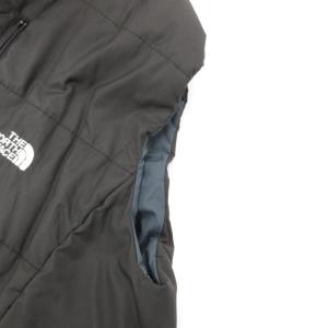 THE NORTH FACE 中綿ベスト ジャケット ジップアップ ロゴ刺繍 LL 黒 ブラック NY17101 /JS GY50